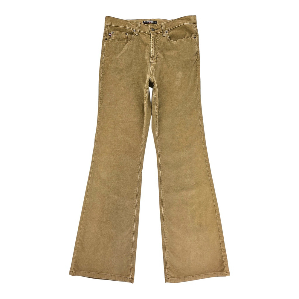 Americana Polo Jeans Co Ralph Lauren Corduroy Pants Women 10 Tan Y2K Bootcut